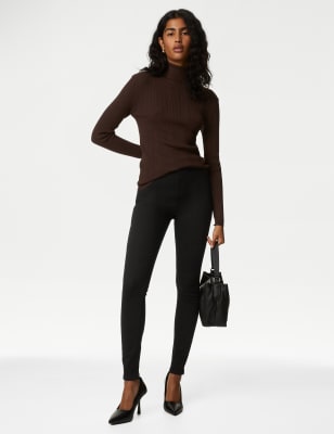 m&s black jeggings