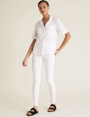 m&s white jeans