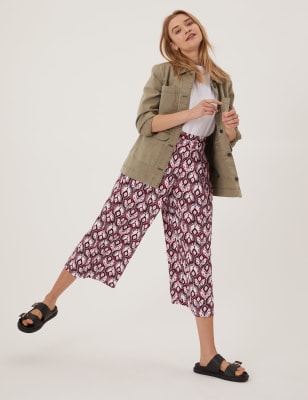 petite wide leg trousers m&s