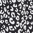 Printed Wide Leg Cropped Trousers - black/white