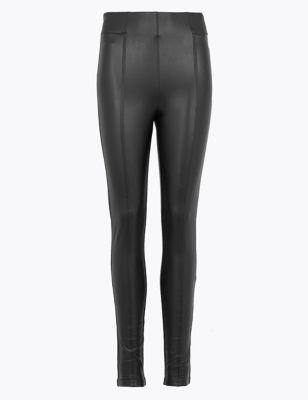 M&s Leather Look High Waisted Leggings  International Society of Precision  Agriculture