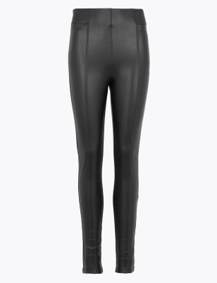 M&s Leather Look High Waisted Leggings  International Society of Precision  Agriculture