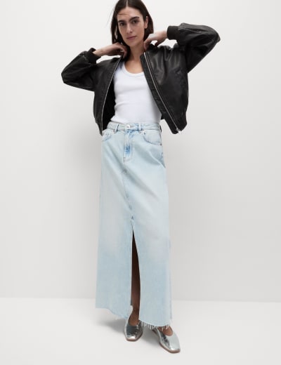 Black maxi cheap skirt m&s