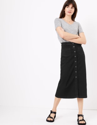long denim skirts marks and spencer