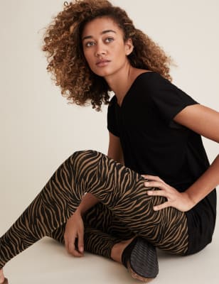 m&s brown leggings