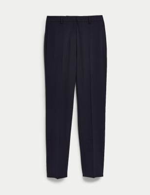 black ankle grazer trousers