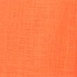 Linen Blend Side Split Midi A-Line Skirt - tangerine