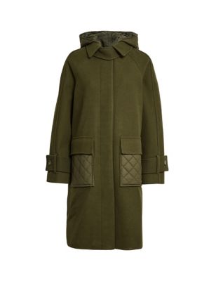 Hooded Relaxed Car Coat