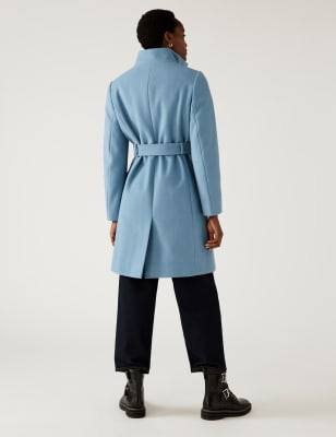 navy blue long jacket womens