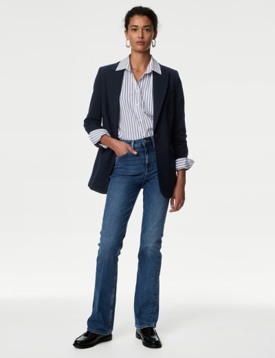 Jersey Blazer Jacket White Stuff M S