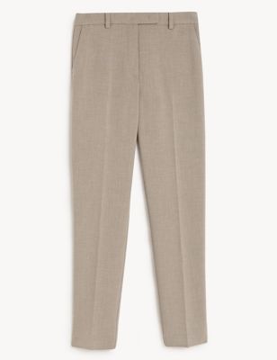 AMI Wool Trousers in Brown - Save 17% Slacks and Chinos AMI Trousers Womens Trousers Natural Slacks and Chinos 