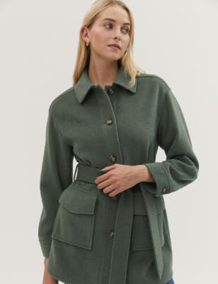 marks and spencer shacket ladies