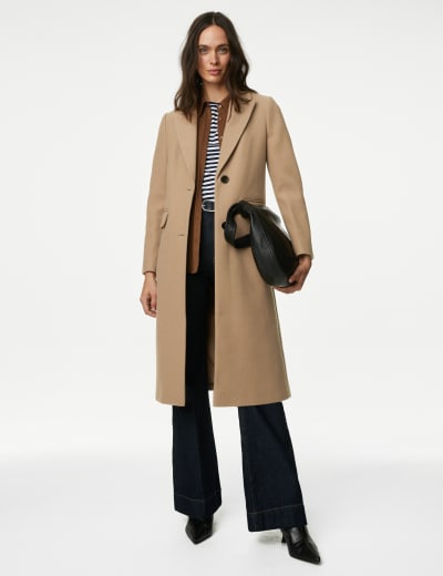 Marks and spencer ladies sale camel coats