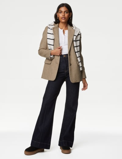 Tailored Herringbone Blazer 12 of 32