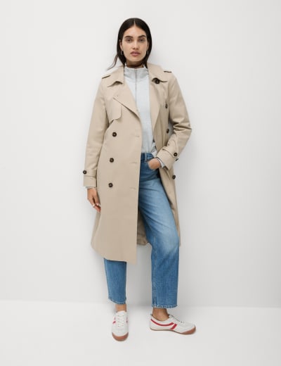 M&s petite best sale trench coat