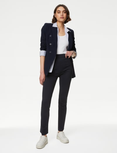 e-Tax  20.0% OFF on Marks & Spencer Women Trousers Ankle Grazer Slim Fit  With Stretch