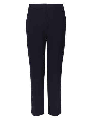 curve black trousers