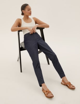 m&s tapered jeans