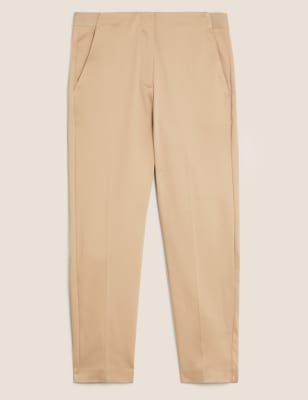 petite red trousers
