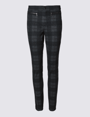 

Брюки слим в клетку Posh Ponte