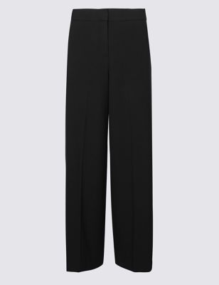 Wide Leg Cropped Trousers | M&S Collection | M&S