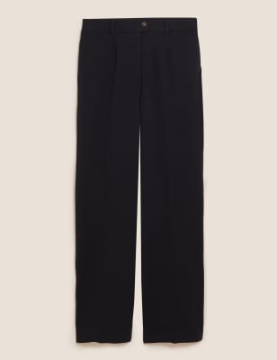 ladies black fitted trousers