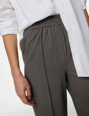 grey trousers