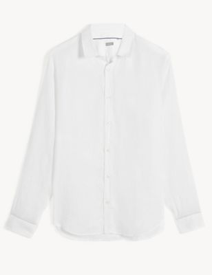 Luxury Pure Linen Long Sleeve Shirt