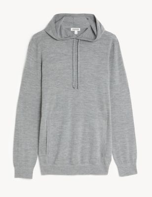 Wool With Cashmere Knitted Hoodie