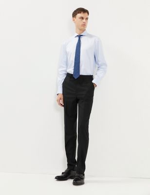 Slim Fit Pure Wool Trousers