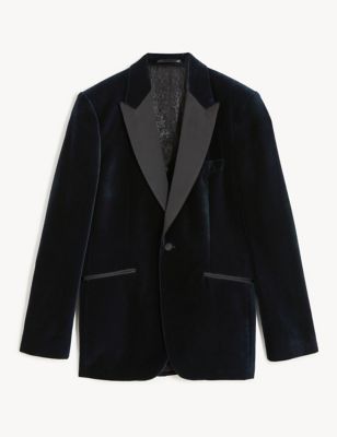 Tailored Fit Italian Cotton Velvet Jacket