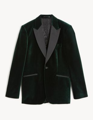 Tailored Fit Italian Cotton Velvet Jacket