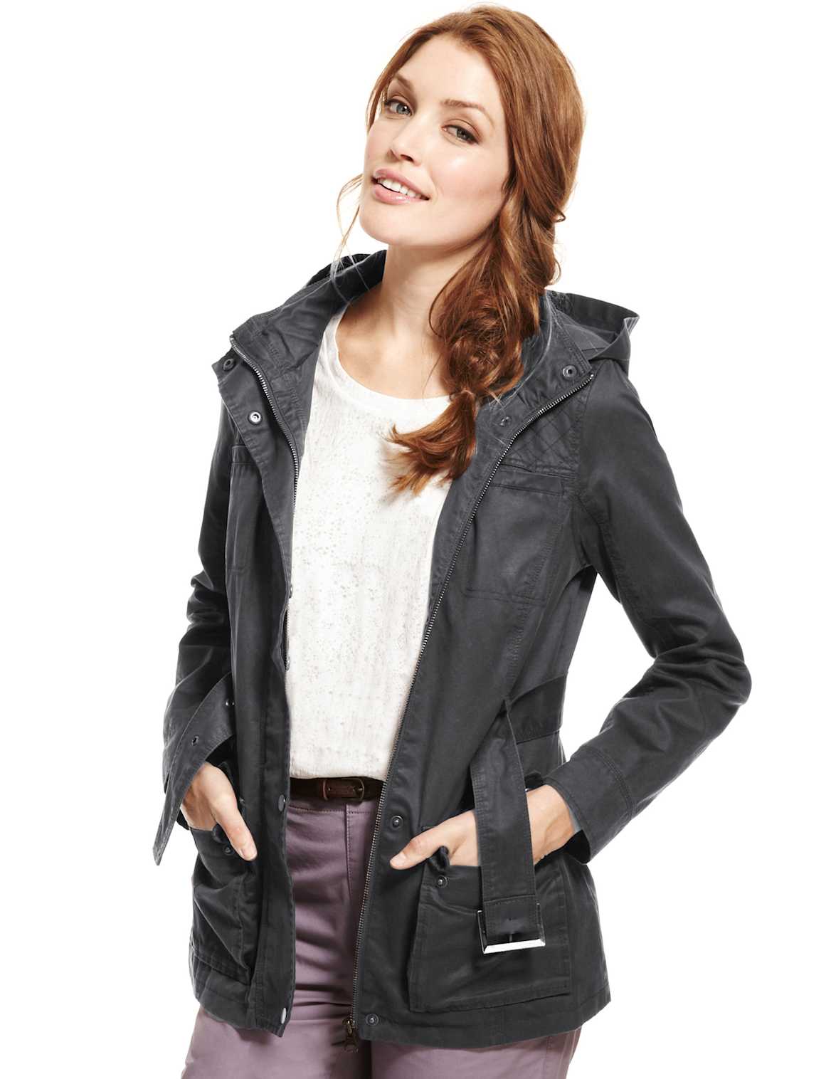 4 Pockets Waxy Jacket Navy | Voova