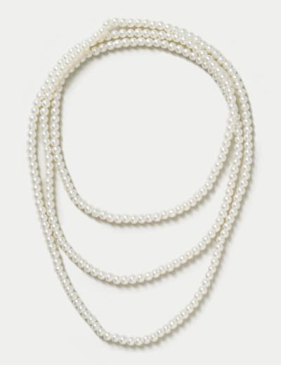 M&s pearl necklace hotsell