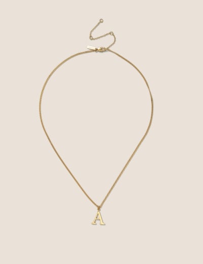 Autograph M Initial Necklace Autograph M S