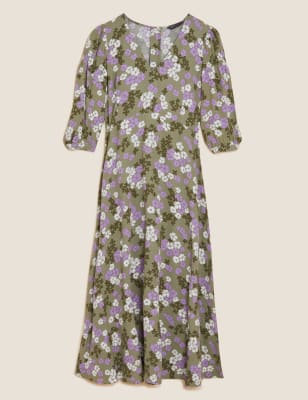 floral dress old lady