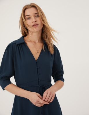 shirt dress navy