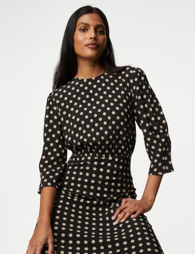 Spot Print Midaxi Tea Dress 26 of 32