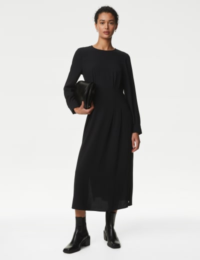 M&s black dress online
