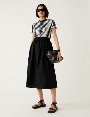 cue high waisted pencil skirt