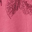 Pure Cotton Floral Notch Neck T-Shirt - pinkmix