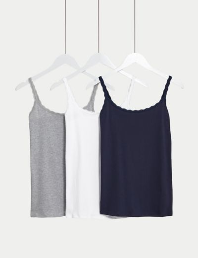 2pk Thermal Pointelle Vests, M&S Collection