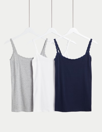 2pk Thermal Pointelle Vests, M&S Collection