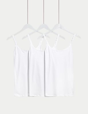 Details about   M&S Marks and Spencer Pointelle Thermal Ladies Camisoles Thin Strap Vest UK 6-22 