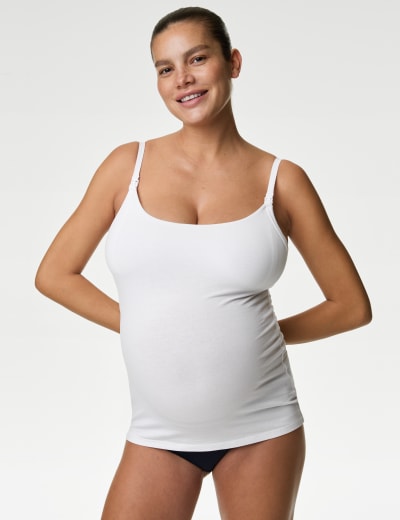 JoJo Maman Bebe Women's Maternity Secret Support Nursing Tank