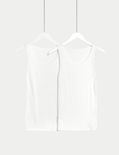 2pk Heatgen Thermal Sleeveless Vests 2 14 Yrs M S Collection
