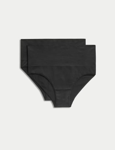 2pk Firm Control High Leg Knickers, M&S Collection