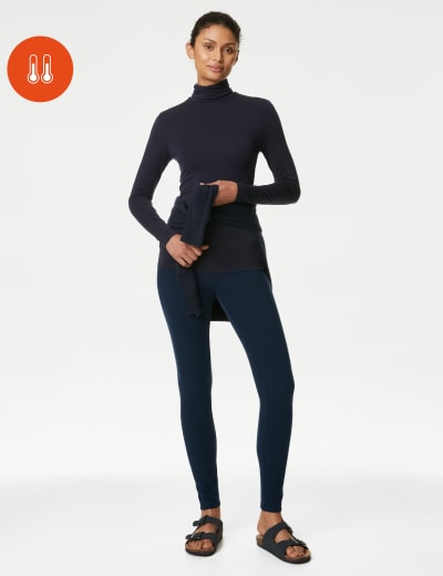 Marks & Spencer Women's Heatgen Thermal Underwear Leggings, Navy, 2 :  : Clothing, Shoes & Accessories