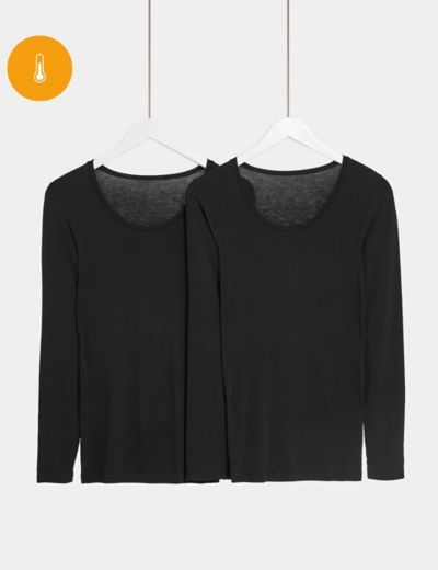 2pk Thermal Pointelle Vests, M&S Collection, M&S