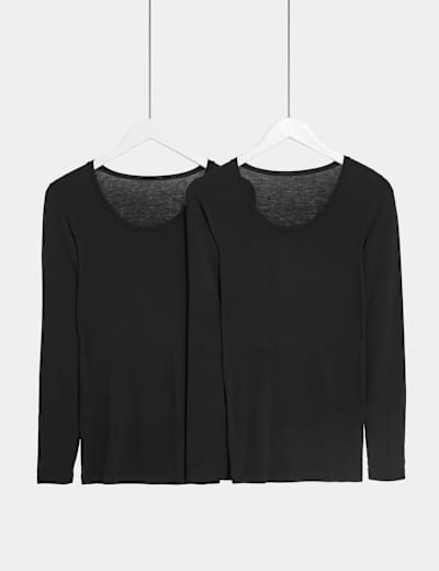 2pk Thermal Pointelle Vests, M&S Collection, M&S